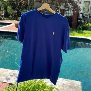 Polo size large, royal blue